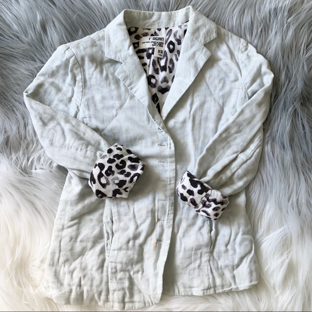 Rogan for Target Blazer with LEOPARD lining 🐆